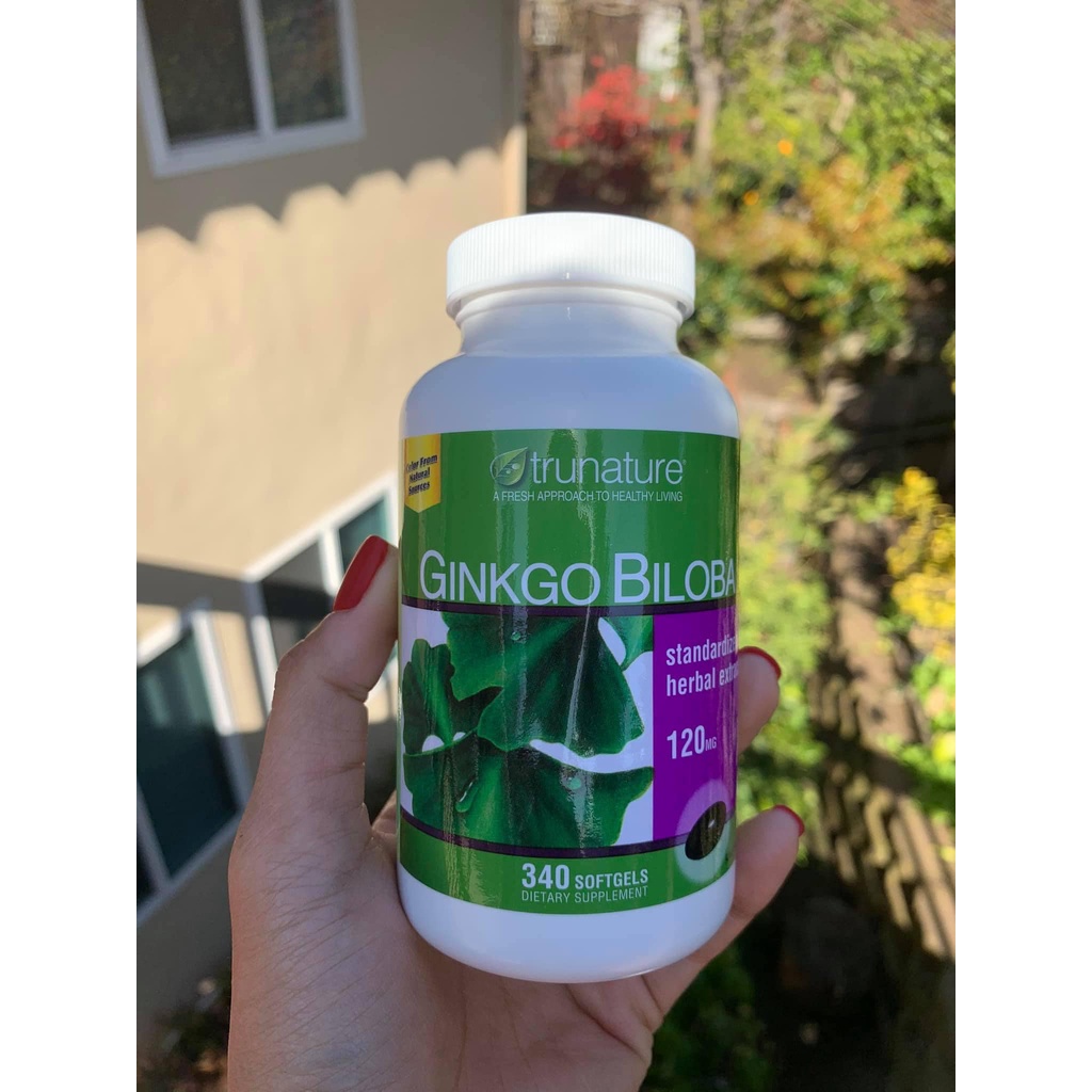 Viên uống bổ não Ginkgo Biloba date 2025 340 viên tăng cường trí nhớ giảm căng thẳng - EDS Hàng Mỹ