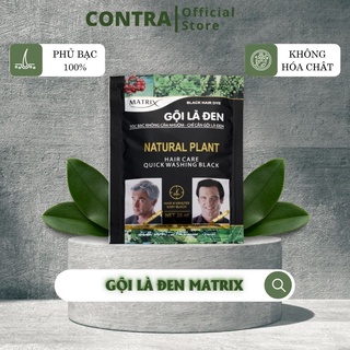  Dầu gội Phủ bạc tóc cấp tốc Matrix Gội Là Đen Hộp 10 gói 