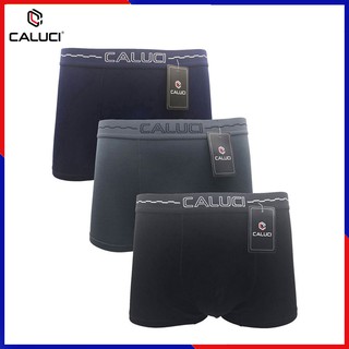 Combo 3 Quần Lót Nam Boxer CALUCI CBX06, Chất Liệu Sợi Tre Bamboo Cao Cấp, Kháng Khuẩn, An Toàn