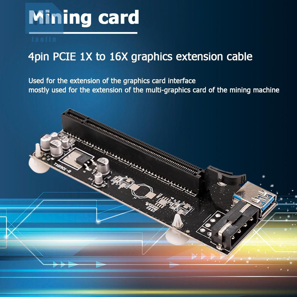 Card Pci-E Pci-E Pci Express 1x Sang 16x Kèm Phụ Kiện