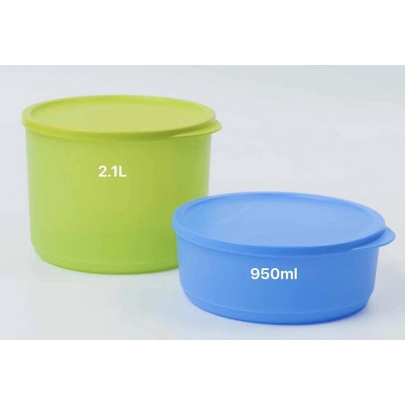 Bộ bowl tròn 1L + 1.5L + 2L Tupperware chính hãng