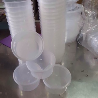 hũ bánh flan nhỏ đựng slime