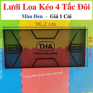Lưới Loa Bass 40 Đôi Mẫu Mũi Tên, Lưới Loa Kéo 4 Tấc Đôi Màu Đen, Dày Dặn, Chắc Chắn (Giá 1 Cái) - Trung Hiếu Audio