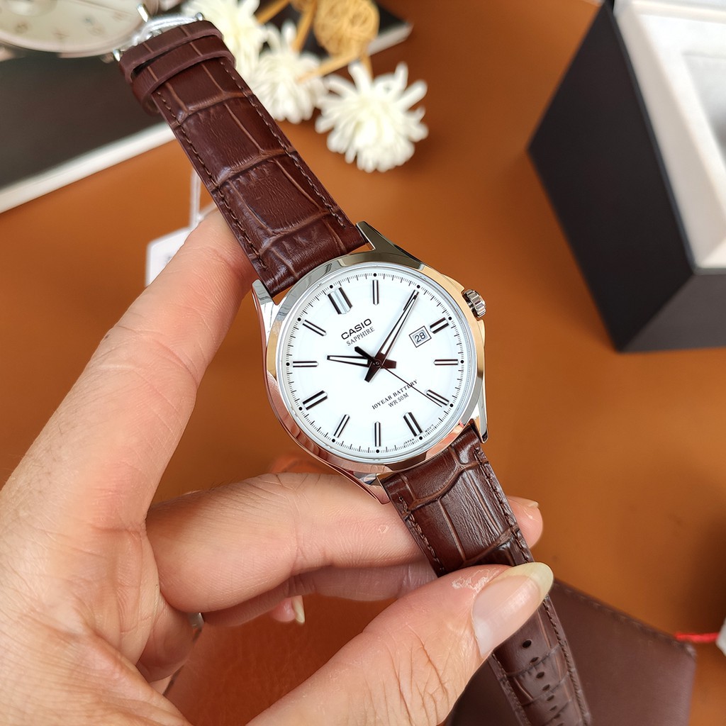 Đồng hồ nam Casio 💖𝐅𝐑𝐄𝐄𝐒𝐇𝐈𝐏💖 Đồng hồ CASIO MTS-100L-7AVDF Mặt kính sapphire | BigBuy360 - bigbuy360.vn