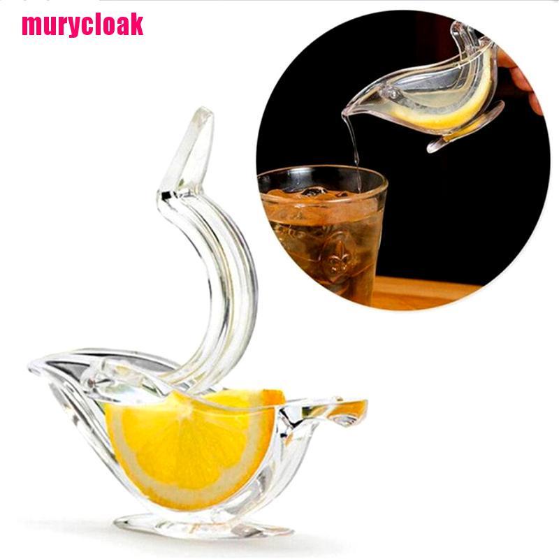 【mur】Acrylic Lemon Clip Transparent Fruit Juicer Home Kitchen Bar Gadget Boat Shape