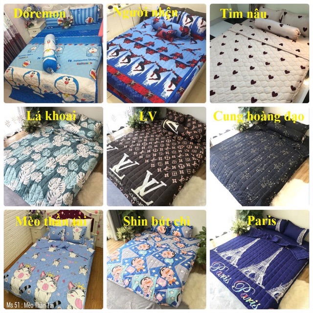 ⚡️[ FREE SHIP ] ⚡️ Set Ga Giường Cotton Poly Mẫu Mới 2021 | BigBuy360 - bigbuy360.vn