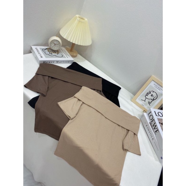 Áo len tăm trễ vai