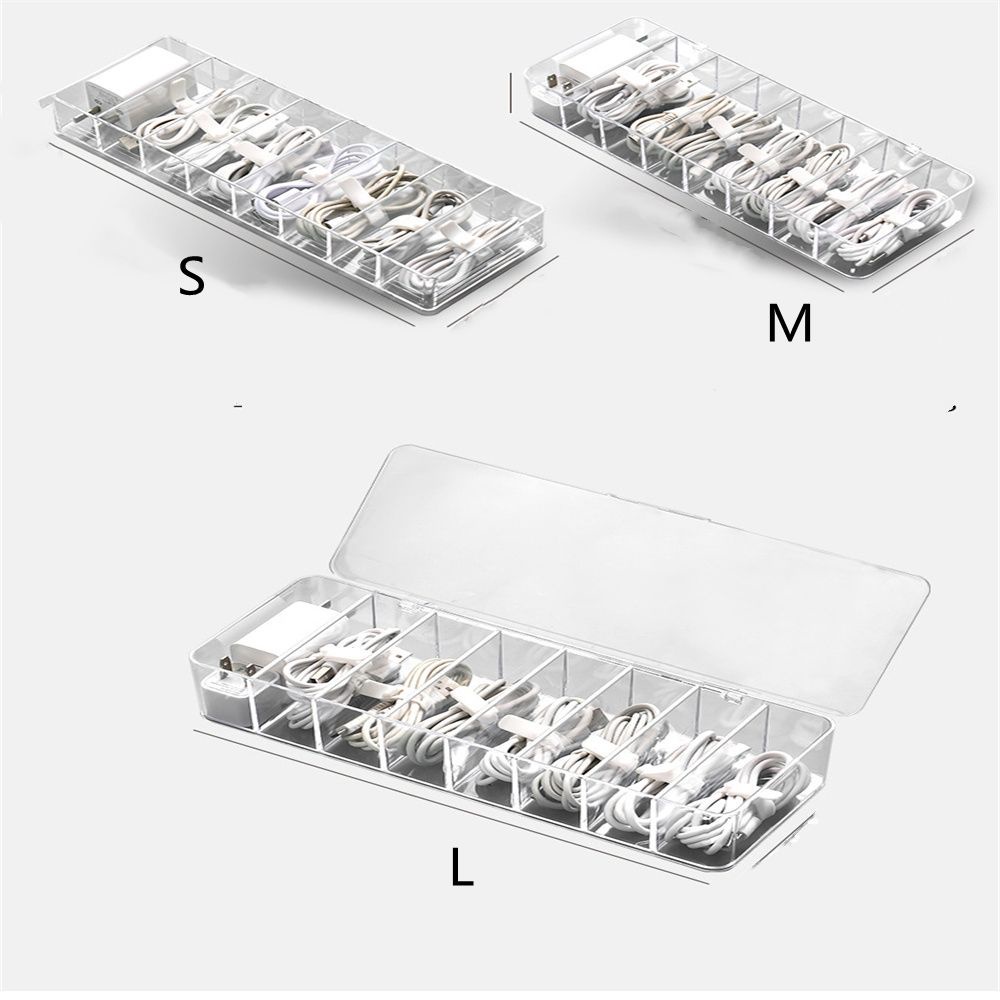 Hộp đựng bảo vệ cáp sạc chống bụi tiện dụng / 10 Khóa cáp giữ gọn gàng tiện dụng