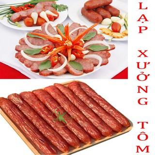 500gr lạp xưởng tôm đặc sản sóc trăng - thiên đường ăn vặt