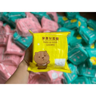 Bông Tẩy Trang Gấu Vịt Muji 200 Miếng