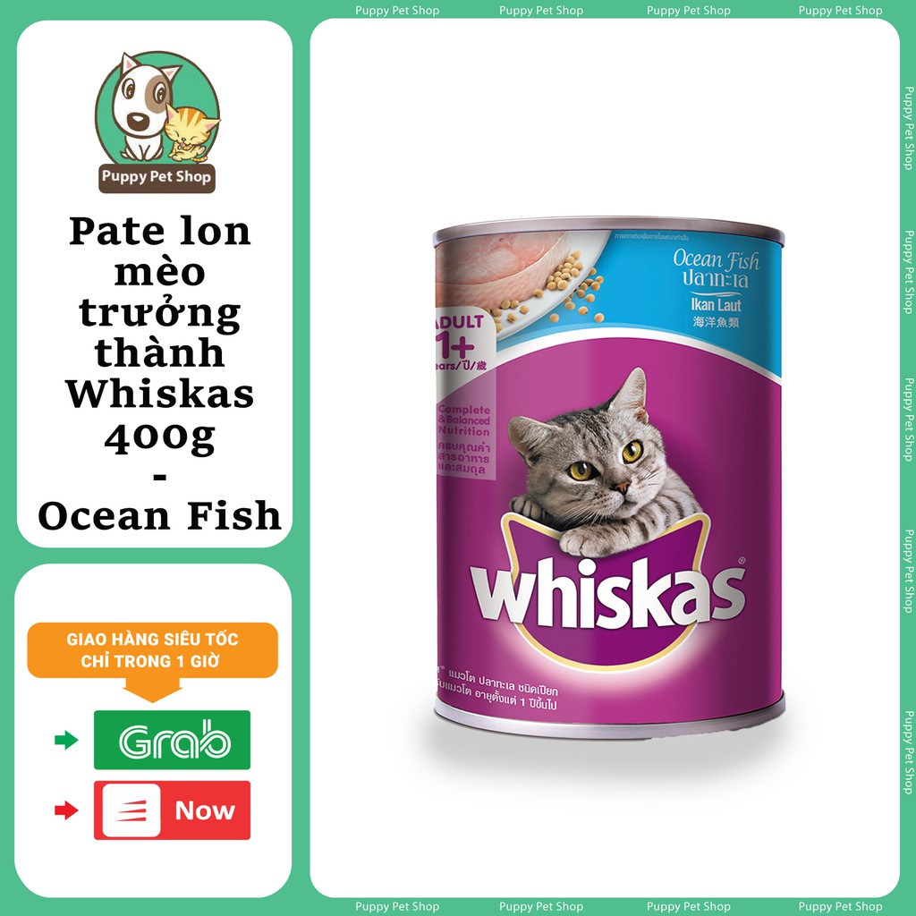 Pate Lon Dành Cho Mèo Lớn Whiskas 400g