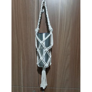 Túi đựng bình nước, bình giữ nhiệt handmade, Macrame