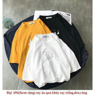 Áo phông thun tay lỡ form rộng freesize