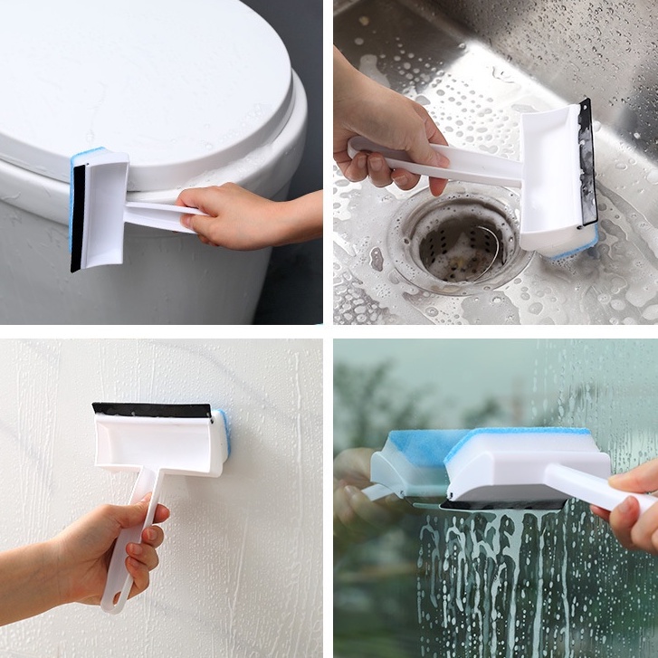 Cây Lau Kính Nhà Tắm, Chổi Lau Kính Mini Cầm Tay, Tiện Lợi, Dể Dàng Sử Dụng