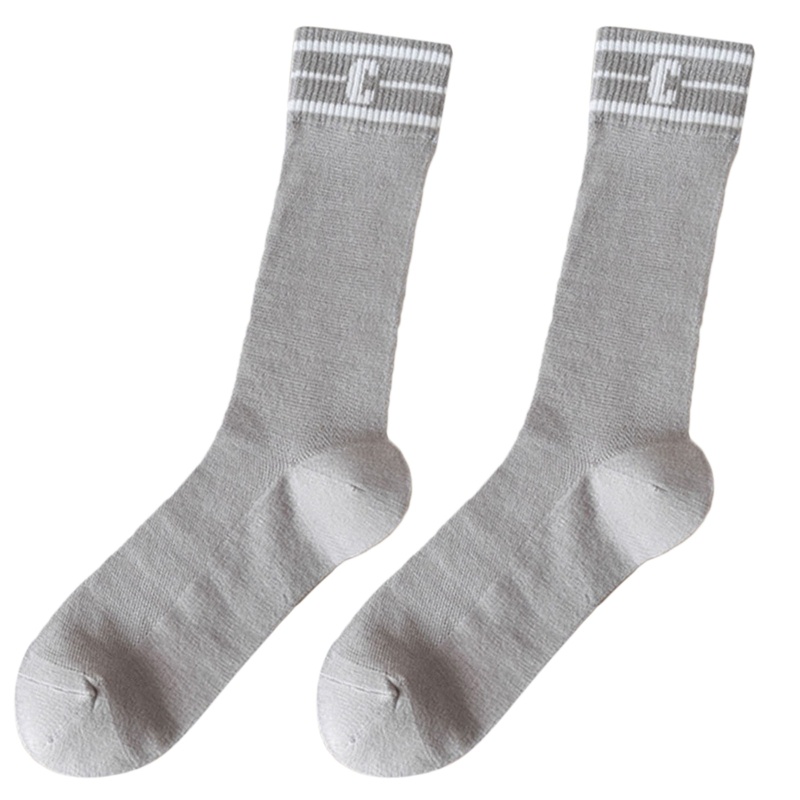 Xiangbao Tất Lưới Bắp Chân Thoáng Khí Họa Tiết Chữ Sọc Màu Tương Phản Phong Cách Lolita Cho Nữ