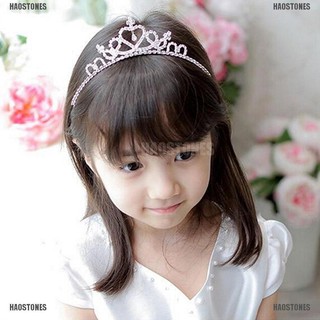 1 băng đô hình vương miện công chúa đính pha lê cho bé gái