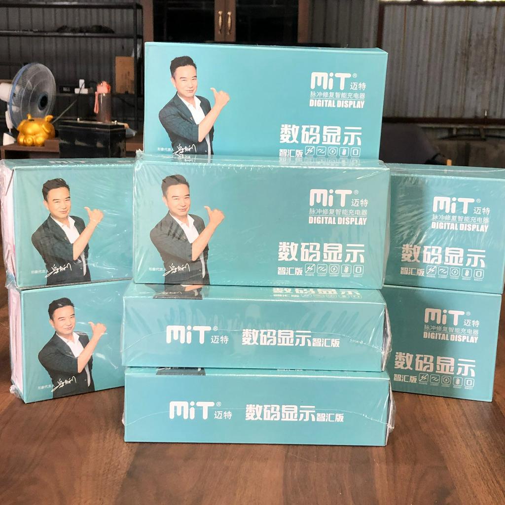 Sạc Xe Đạp, Máy Điện MiT - Chống phồng bình, bảo hành đổi mới 12 tháng, Sạc thông minh đặc biệt, hiện thông số khi sạc