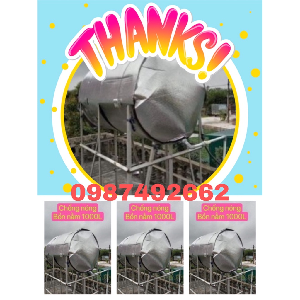 #Vỏ_bọc_chống_nóng téc_bồn_nước ( 500-2000 lít Nằm )