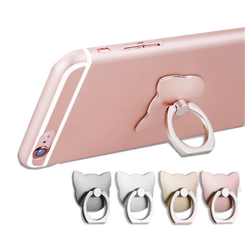 Vòng nhẫn đỡ gắn lưng điện thoại hình chú mèo