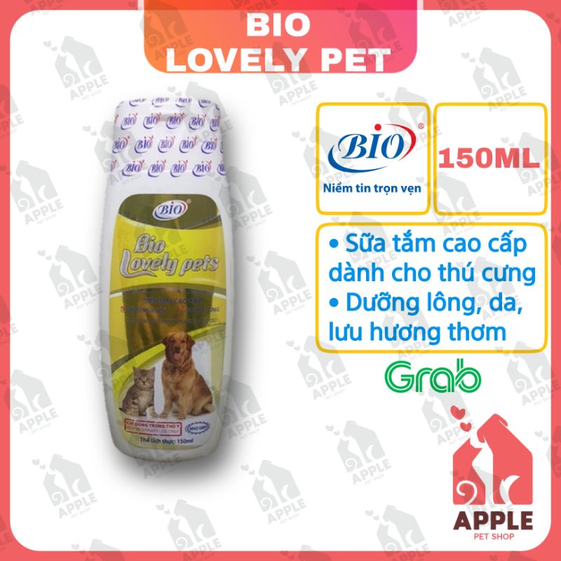 [BIO-LOVELY PET] [150ML] Sữa tắm cao cấp giúp mượt lông, khử mùi hôi, tạo hương thơm cho thú cưng