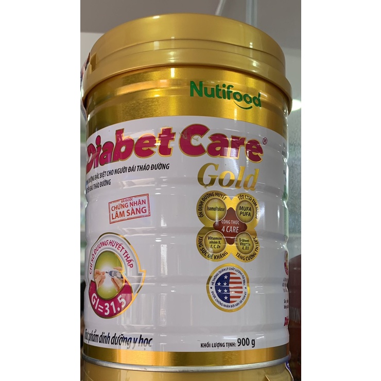 Sữa bột Diabet Care Gold 900g (Nutifood) - cho người tiểu đường