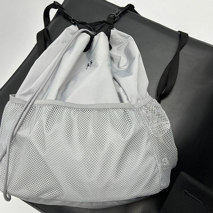 Meiyu Faykon Ba Lô Chính Hãng Vải Lưới Nylon Ba Chiều Màu Xám In Họa Tiết Không Gian Có Sức Chứa Lớn