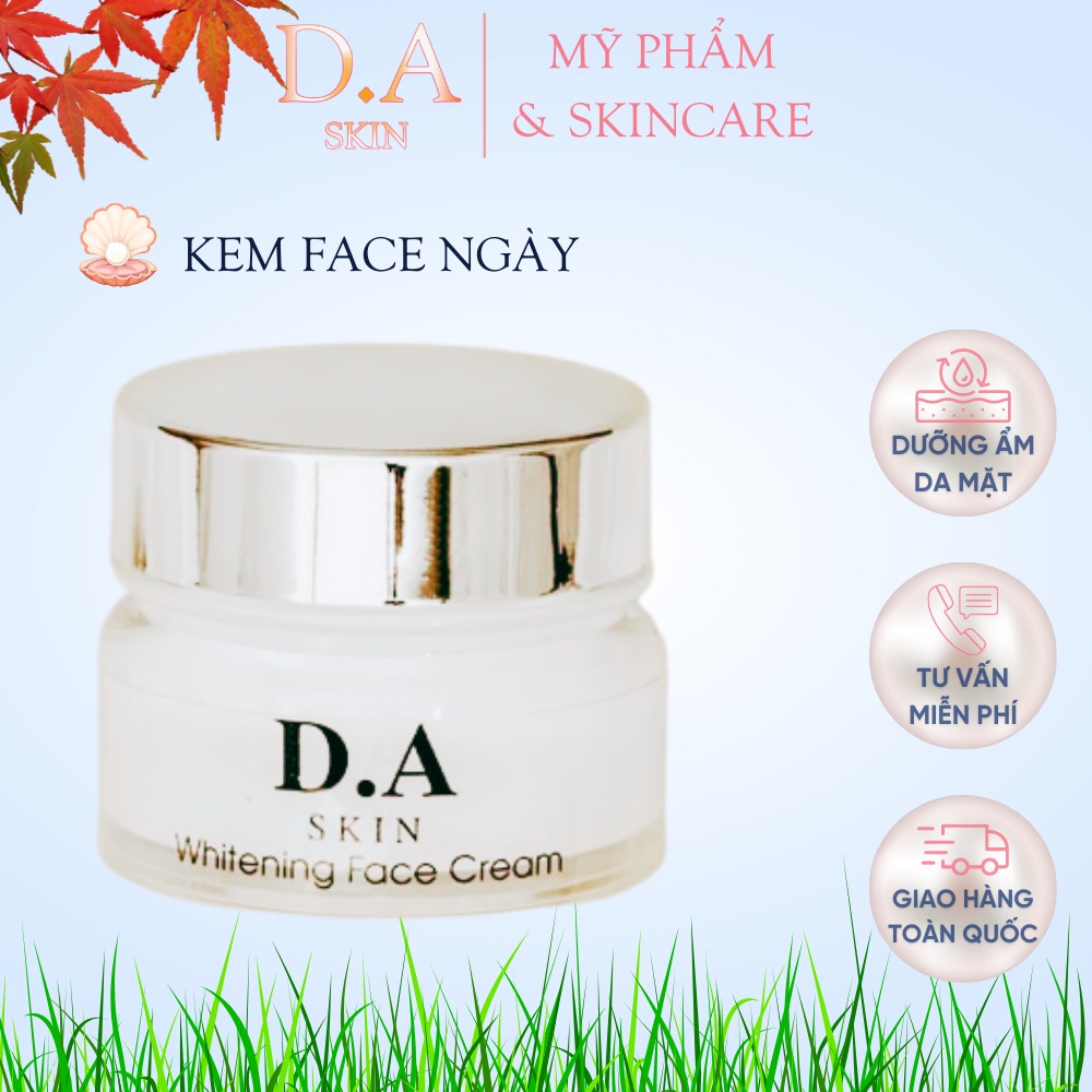 Kem face ngày D.A SKIN ⚡ CAO CẤP ⚡ Kem dưỡng da mặt tái tạo tế bào mới, cấp ẩm, se khít lỗ chân lông, da trắng hồng