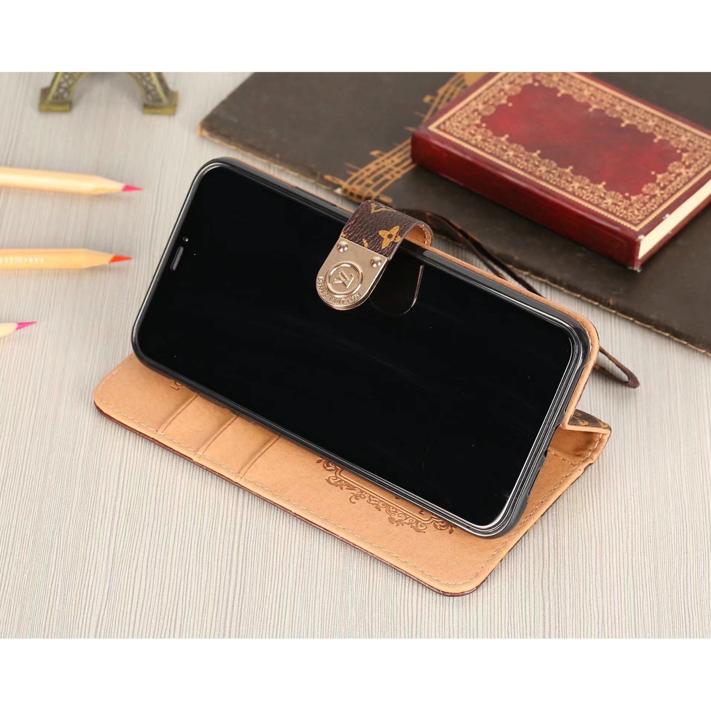 Bao Da Điện Thoại Dạng Ví Nắp Lật Nam Châm Có Ngăn Đựng Thẻ Chống Sốc fasion Cho iphone 14 13 12 11 15 pro max plus xs xr x Vỏ