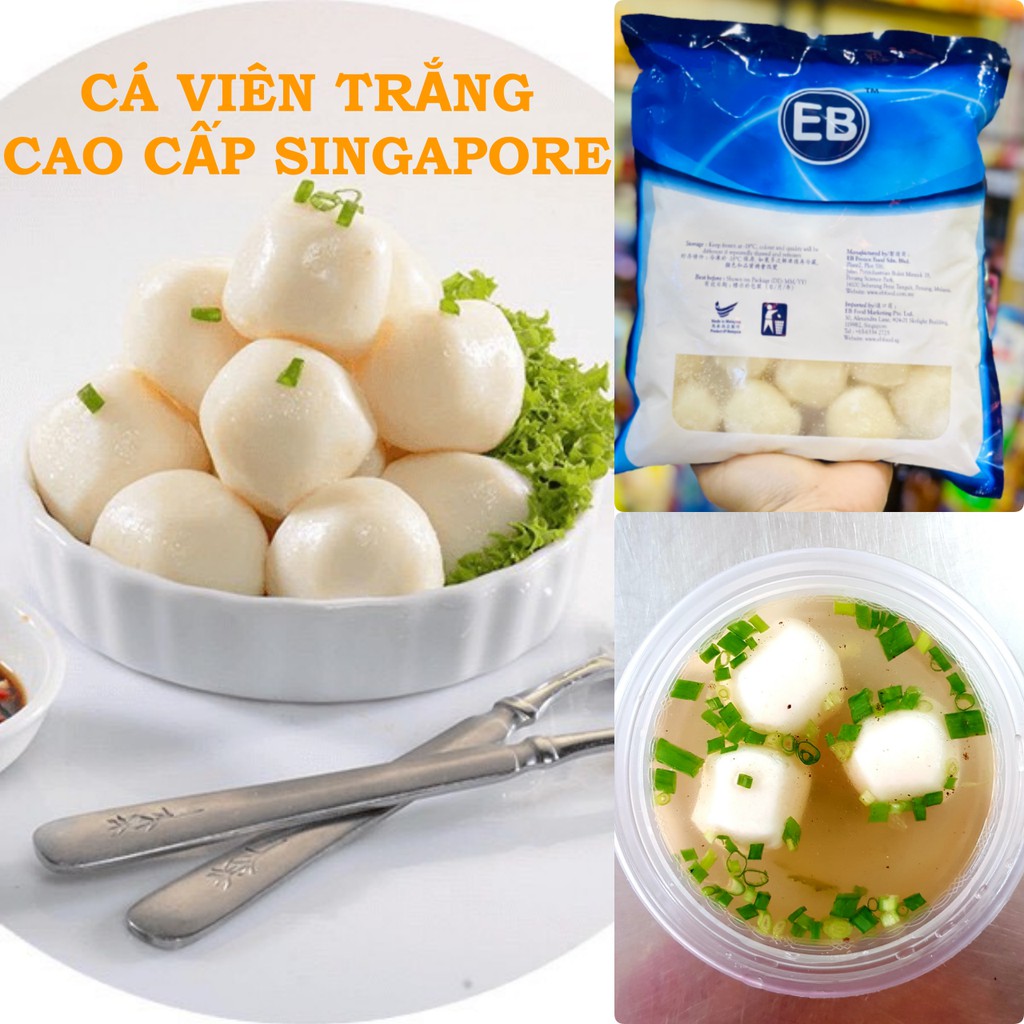 [Q.7] Cá Viên Trắng Cao Cấp Singapore - 1 túi 500G - 25 Viên