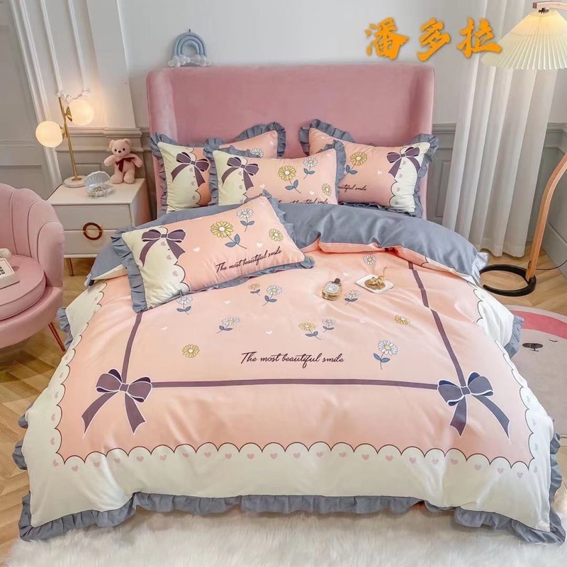 Bộ vỏ chăn ga gối Cotton 100% bèo nhập khẩu nhiều màu sắc chất vải cao cấp mềm mại đủ mọi kích thước giường - loại 1