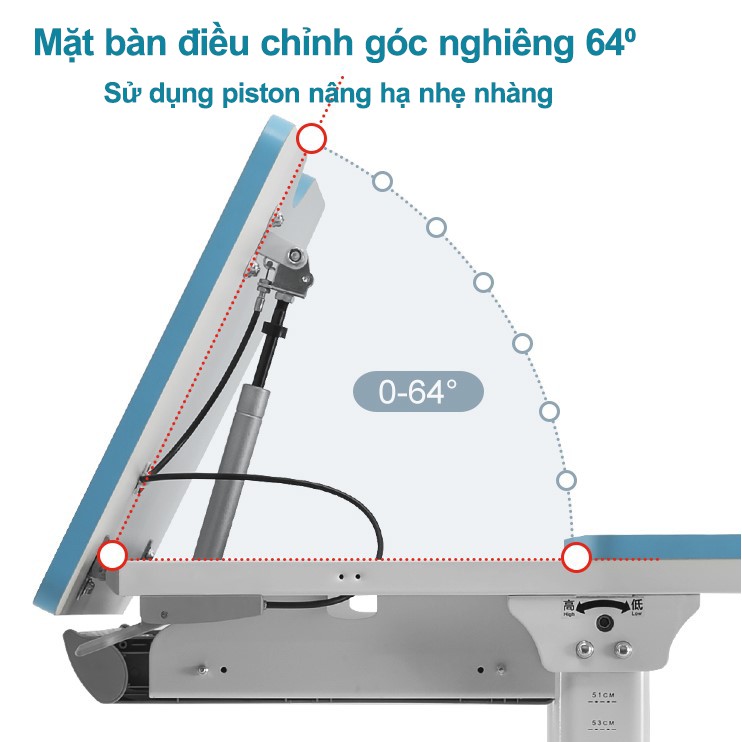 (Hàng chính hãng) Bàn học sinh thông minh chống gù, chống cận Sihoo H9C | BigBuy360 - bigbuy360.vn