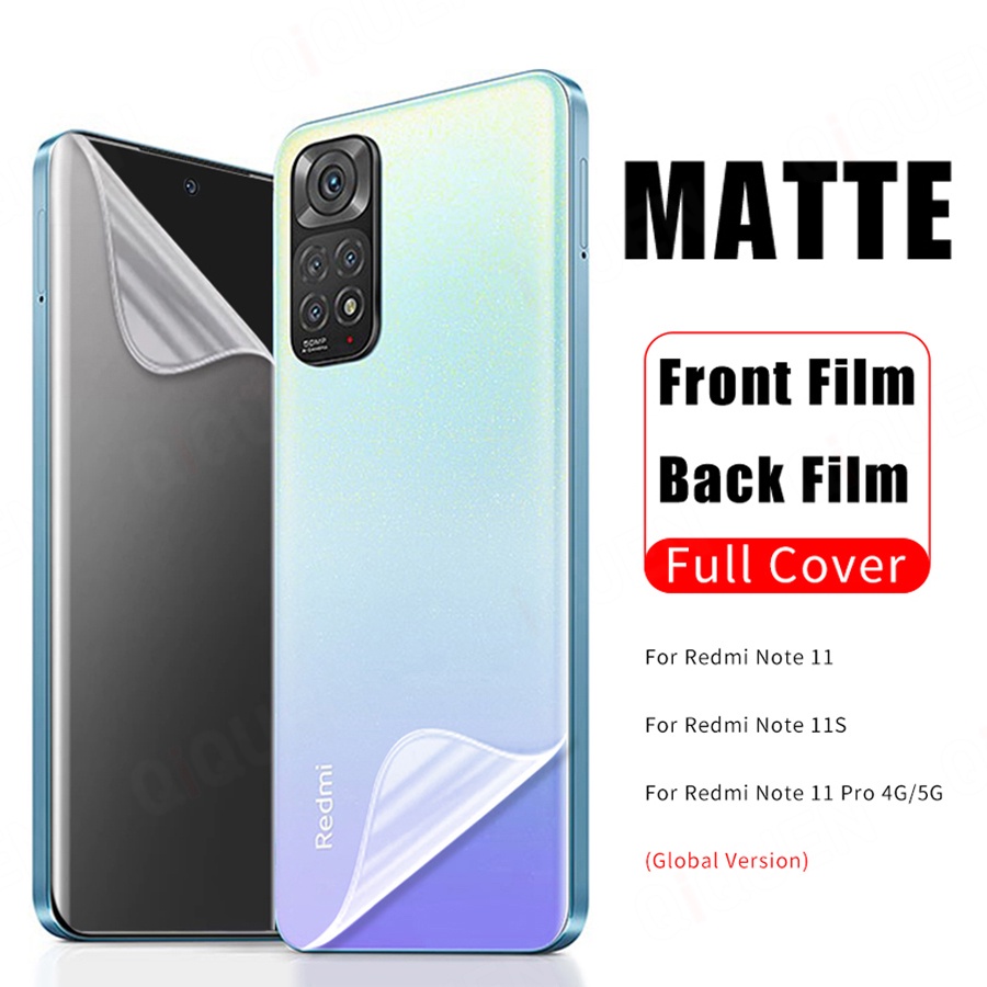 Miếng Dán Hydrogel Bảo Vệ Mặt Trước Và Sau Cho Xiaomi Redmi Note 11 Pro 11S