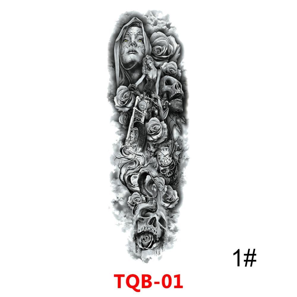 Miếng Dán Hình Xăm Tạm Thời Không Thấm Nước Lâu Trôi Cỡ Lớn Cho Nam Và Nữ J6Y2