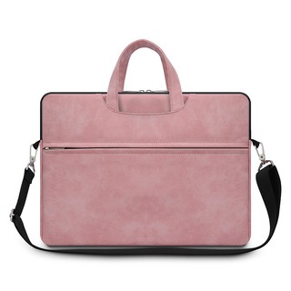 Túi chống sốc chống nước Macbook Laptop da thời trang 2020 (có quai xách, quai đeo)
