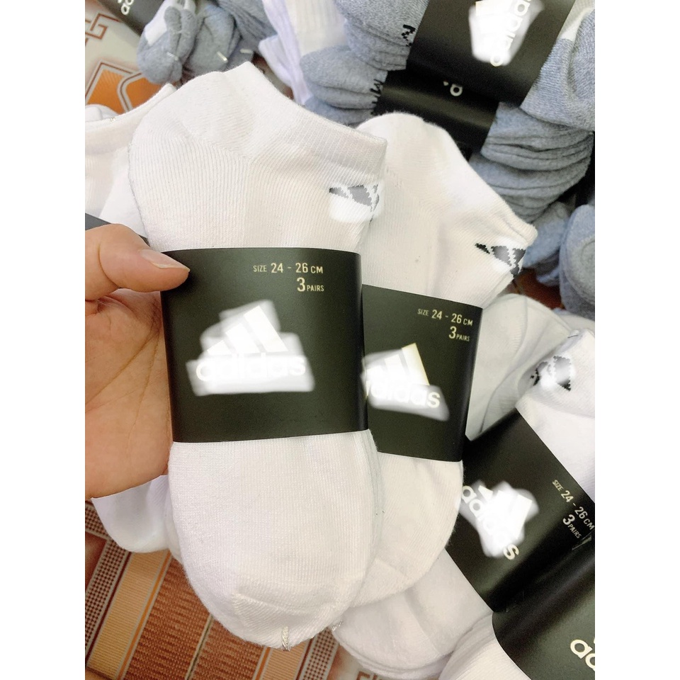 [ SIÊU RẺ ] VỚ/TẤT THỂ THAO COTTON ADIDAS CỔ TRUNG KHÔNG HẦM BÍ