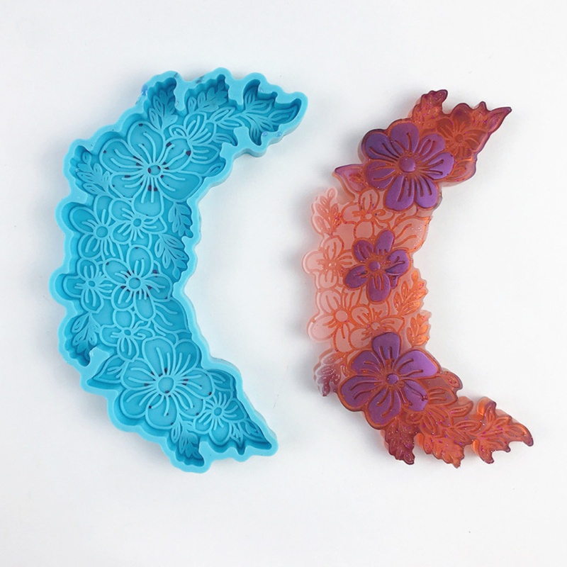 Khuôn Silicone Làm Đế Lót Ly Hình Hoa Mặt Trăng DIY