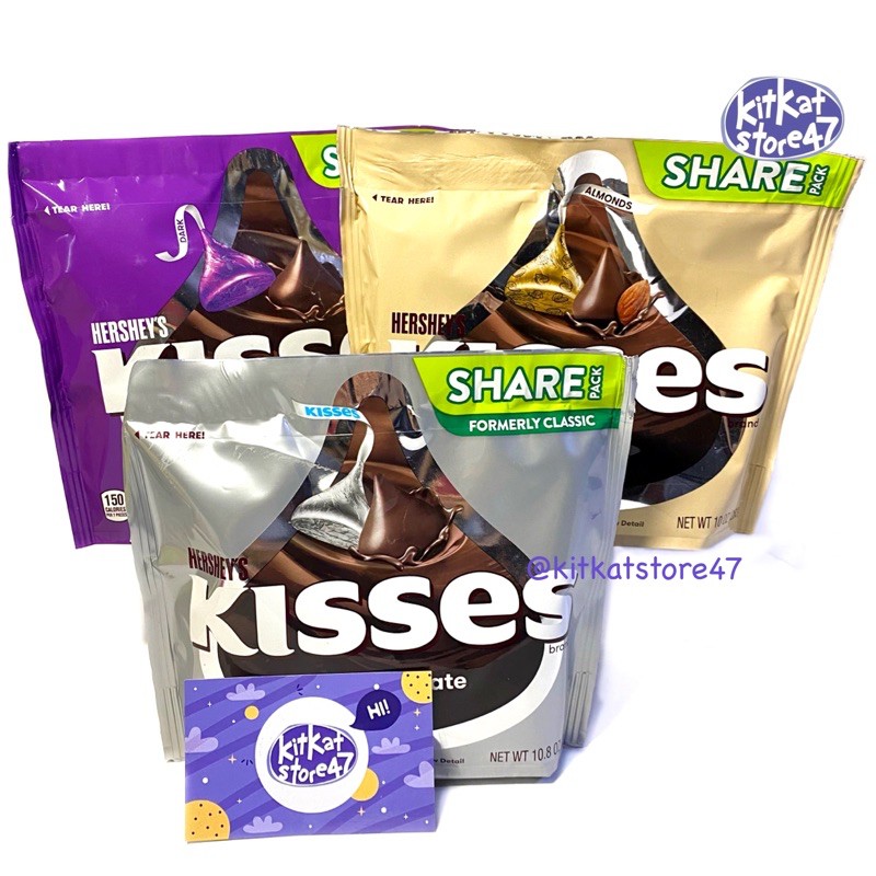 [HÀNG XTAY MỸ] KẸO SOCOLA KISSES HERSHEY’S Ú - BA VỊ SIÊU NGON