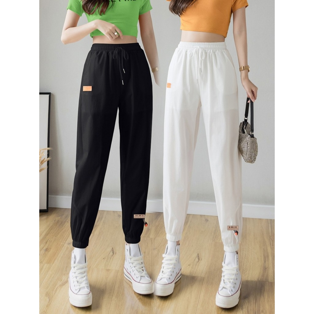 Quần đũi nữ cạp chun bo gấu siêu xinh chất đũi mát nhẹ Quần bo gấu dáng Quần bom rút dây mặc đi học công sở