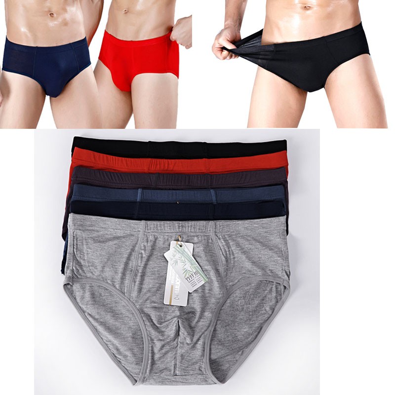 Quần lót nam Cotton sợi tre XL-7XL Plus Size