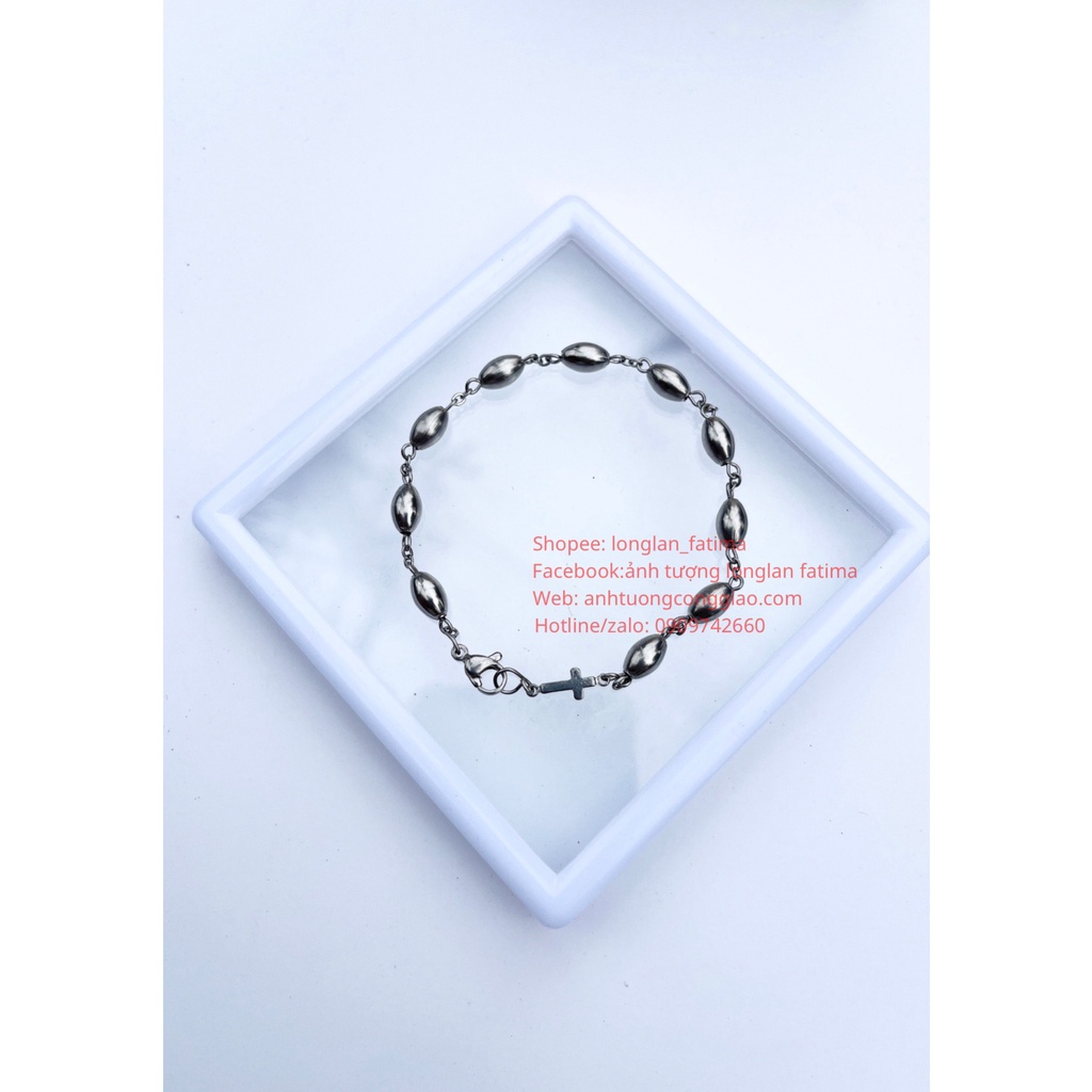 LẮC TAY MÂN CÔI-CHUỖI MÂN CÔI 10 KINH INOX- QUÀ TẶNG CÔNG GIÁO