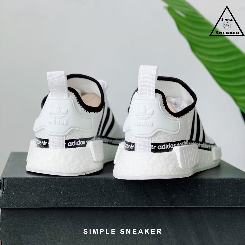 Giày Adidas NMD Auth Hàng Chính HãngGiày Sneaker Thể Thao Adidas NMD R1 Cloud White [FV7306] - Simple Sneaker