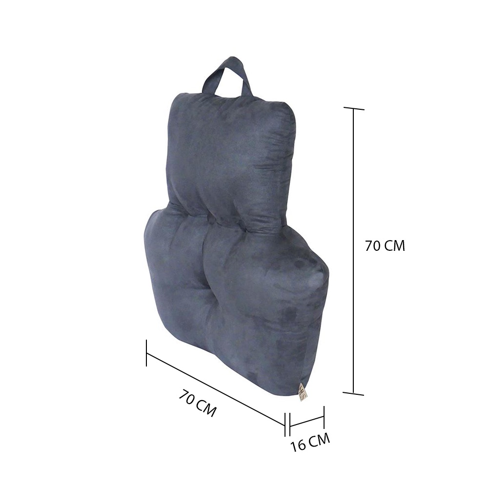 HomeBase HLS Đệm ghế ngồi bằng Polyester HOWDEN Thái Lan W70xH70xD16 màu xám