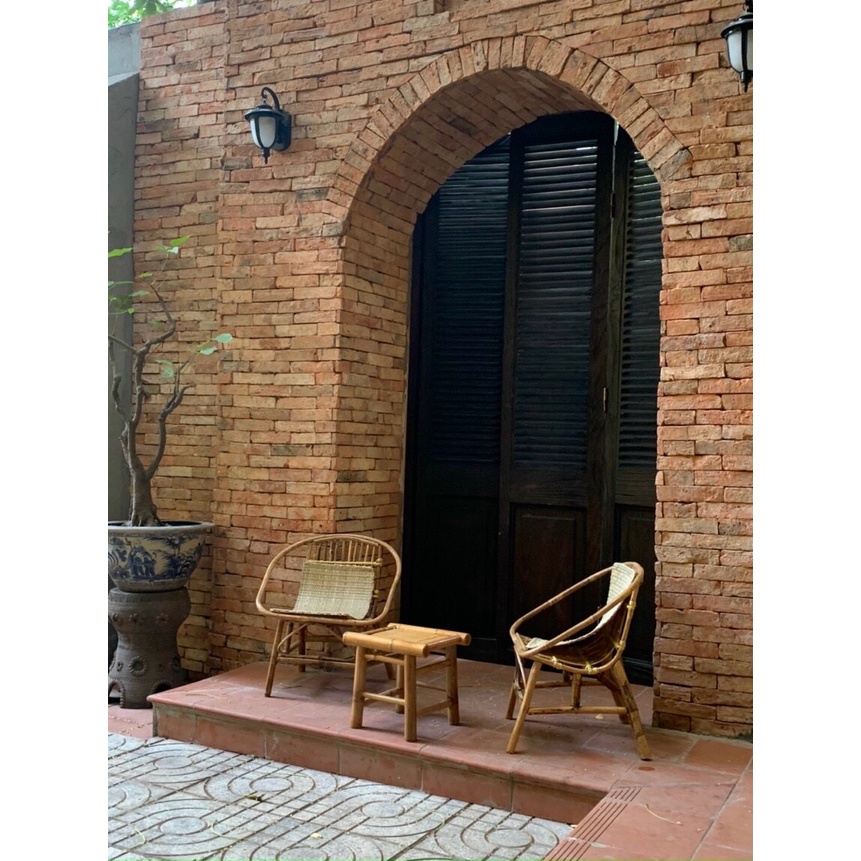 Đôn tre tự nhiên KT 30 x 30cm-Chống ẩm mốc-phù hợp quán cafe, ban công...