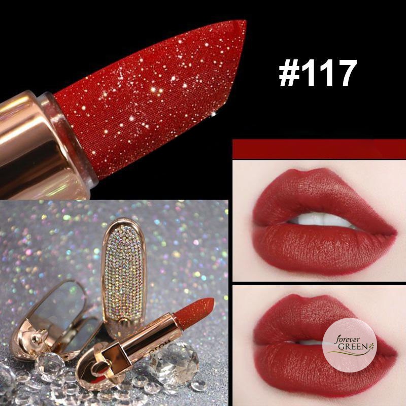 Son lì HOJO Princess đính hạt lấp lánh kèm gương sang chảnh  FG068 | BigBuy360 - bigbuy360.vn