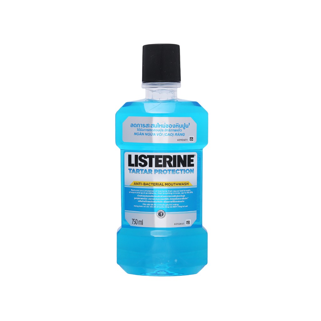 Nước súc miệng ngừa vôi răng Listerine Tartar Protection 750ml