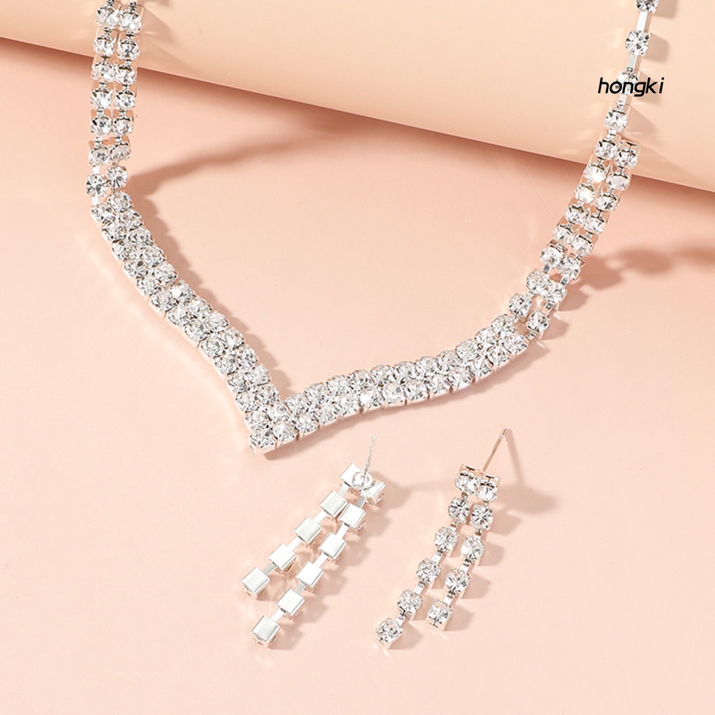 1 Set Vòng cổ Và Bông Tai Tua Rua Thanh Lịch Cho Nữ