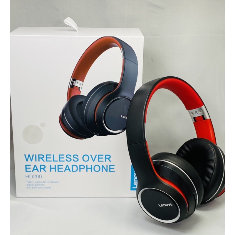 Tai nghe chụp đầu Bluetooth Lenovo HD 200 | BigBuy360 - bigbuy360.vn