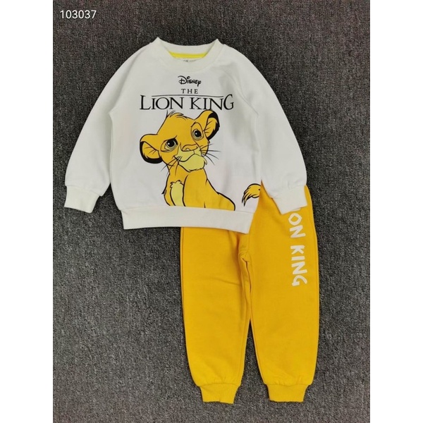 Bộ nỉ HM Lion King bé trai