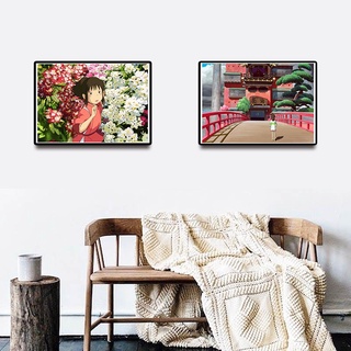 Poster Phim Spirited Away Phong Cách Retro