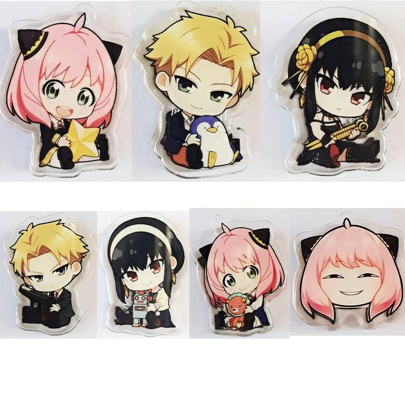 Kẹp Tài Liệu 7 Kiểu Hình Anime SPYxFAMILY Loid Forger Anya Forger Yor Forger
